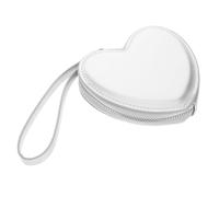 IMIKEYA Portamonete donna mini con braccialetto funzionale per monete e carte, design adorabile per diario e viaggio, borsa pratica per organizzare elementi essenziali, argento, 28.00X12.50X2.60CM