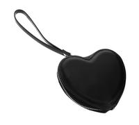 IMIKEYA Portamonete donna mini con braccialetto funzionale per monete e carte, design adorabile per diario e viaggio, borsa pratica per organizzare elementi essenziali, Nero , 28.00X12.50X2.60CM
