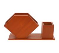 IMIKEYA Portatovaglioli da tavolo: scatola di fazzoletti in legno con coperchio e piccolo portapenne organizer multifunzionale per tavolo da cucina.