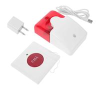 IMIKEYA Pulsante di chiamata di emergenza wireless per anziani allarme audiovisivo con luce e suono dispositivo assistenziale senza fili per bagni e cura della casa