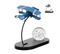 IMIKEYA Retro Airplane Model Vintage Iron Aircraft Sculpture for Home Decor Unique Photography Prop And Collectible Desktop Ornament