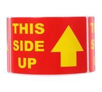 IMIKEYA Rotolo da 300 Adesivi Fragili per Imballaggio, Etichette Adesive di Avvertimento Spedizione, Etichette Autoadesive per Pacchi Delicatezza, Avviso Cura per Protezione Merci