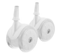 IMIKEYA Ruote di Ricambio e Sostituzione Facile per Girello in Plastica e Gomma 2 Pezzi Resistenti all'Usura per Scorrimento Fluido