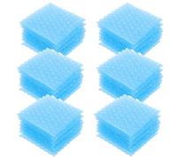 IMIKEYA Sacchetti a bolle per spedizione, 10 x 10 cm, colore blu chiaro, 60 pezzi, doppia parete e design a forma di cuore, protezione imbottita per imballaggio e trasporto sicuro