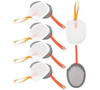 IMIKEYA Sacchetti in rete schiumosa per sapone 10 pezzi 5 grigio 5 bianco per bagno e pulizia borsa riutilizzabile per pillole di sapone rete per fare schiuma rapida ed asciugatura efficace