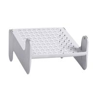 IMIKEYA Scarpiera impilabile per ingresso organizer per scarpe con design antiscivolo e salvaspazio, mensola modulare resistente, bianca per armadi e corridoi