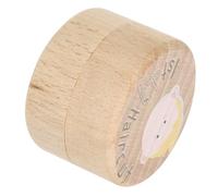 IMIKEYA Scatola in Legno Per Conservare Primo Taglio Di Chioma e Denti Caduti, Rotonda, Per Cameretta e Souvenir Shower
