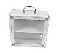 IMIKEYA Scatola Porta Medicinali Da Parete Armadietto Porta Medicinali Con Serratura Design Ad Angolo Arrotondato Facile Da Installare