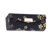 IMIKEYA Scatola Porta Rossetto Elegante Broccato Blu, Astuccio per Rossetto Resistente e Facile da Pulire, Custodia Portaoggetti Cosmetici per Uso Domestico e Regalo Speciale