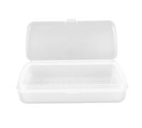 IMIKEYA Scatola sterilizzatrice per strumenti per unghie trasparente doppio strato organizzatore per manicure e pedicure custodia da bagno per salone di bellezza stoccaggio professionale