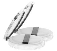 IMIKEYA Scatola Vuota per Cipria in Polvere Libera 5G da Viaggio Set 2 Pezzi con Piumino Grande Contenitore Portatile Leggero e Riutilizzabile per Cosmetici