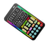 IMIKEYA Scheda Audio per Live Streaming Modifica del Timbro, Mini Scheda Sonora Portatile in Plastica, per Chat Amici e Intrattenimento