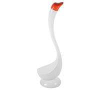 IMIKEYA Scovolino per WC con supporto design cigno setole morbide senza graffiare, resistente e durevole, accessorio per il bagno compatto per la pulizia del WC doccia e della cucina