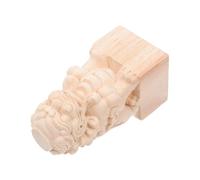 IMIKEYA Scultura Leone Guardiano in Legno per Giardino Ornamento Decorativo Palo del Ponte Figura per Paesaggio Esterno DIY Personalizzabile Accessorio per Corrimano