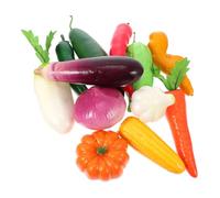 IMIKEYA Set 12 Pezzi Verdure Artificiali Modelli di Verdure Finte in Schiuma ad Alta Simulazione, Non Sbiadiscono Decorazioni Realistiche per Casa e Matrimoni