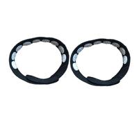 IMIKEYA Set 2 Fasce per Massaggio Agopunturale Testa e Collo Nero Bendaggio per Agopressione Punte in Plastica Sollievo Naturale da Tensione Muscolare e Mal di Testa Stimolazione Punti