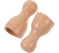 IMIKEYA Set 2 Pezzi Coppette Massaggianti in Legno, Massaggiatore Corpo e Spalle Portatile, Strumento per Massaggio della Schiena e Testa, Design Compatto e Liscio per Uso Quotidiano