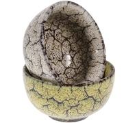 IMIKEYA Set 2 Tazze da Tè in Ceramica Kung Fu Retrò Tazze da Tè senza Manico per Bevande Calde e Fredde Adatte per Casa e Ristoranti Design Elegante e Resistente Colore Colore Casuale