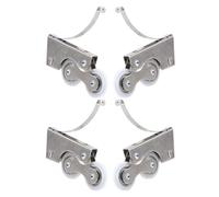 IMIKEYA Set 4 Pezzi Rulli per Porta Scorrevole Armadio Cuscinetti a Sfera Silenziosi, Pulegge per Ante Guardaroba e Porte a Zanzariera, Ricambio per Porte Scorrevoli in Vetro, Uso Fai