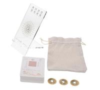 IMIKEYA Set Carte Oracolari i Ching per Principianti 64 Esagrammi Completi Divinatoria Materiale Sicuro Utilizzo Versatile per e Collezione