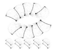 IMIKEYA Set da 20 Retine Elastiche per Chioma Invisibili 10Mm Rete per Chignon da Donna ad Alta Traspirabilità Ferma Chignon in Nylon per Parrucche Uso Professionale per Danza e