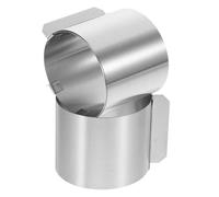 IMIKEYA Set di 2 anelli per torte regolabili con anelli rotondi in acciaio inox per mousse e pasticceria, stampo per cottura sicuro e facile da sformare