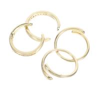 IMIKEYA Set di 4 anelli da dito regolabili da donna con design boho e zirconi, comodi per l'estate e la spiaggia, fasce aperte resistenti allo sbiadimento