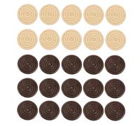 IMIKEYA Set di 48 pietre da gioco da donna, 2,4 cm, in legno, per donne e mulino, accessori universali per tutte le età