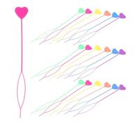 IMIKEYA Set di 60 pezzi per intrecciare i capelli delle ragazze strumenti per fare fiocchi e trecce colori assortiti rosa fucsia blu verde viola giallo kit per pettinare facilmente e