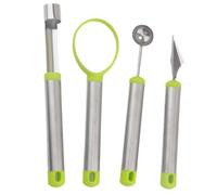 IMIKEYA Set Kit Scavatori per Frutta in Acciaio Inox e Plastica, 4 Pezzi, Facile Pulizia, per Casa e Creazione Vassoi di Frutta Colore Casuale