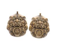 IMIKEYA Sfere Baoding in Ottone Massiccio, Coppia di Palline Antistress Cinesi per Esercizi Manuali, Massaggio Mano per Anziani, Compatte e Portatili per Casa, Ufficio e Viaggi