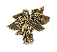 IMIKEYA Six-winged Brass Angel Figurine Small Cherub Sculpture For Home Decor Romantic Cupid Gift Desktop Shelf Ornament
