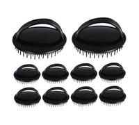 IMIKEYA Spazzola da massaggio in pelle capelluto 10 pezzi spazzola in plastica per shampoo antiforfora esfoliante e morbida per pulizia profonda adatta per capelli asciutti e bagnati massaggiatori