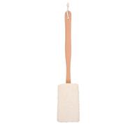 IMIKEYA Spazzola di lufa naturale per bagno e doccia, scrub corpo schiena, dimensioni 10 x 42 cm, colore beige chiaro, spugna vegetale per la pulizia e la cura della pelle, strumento ecologico