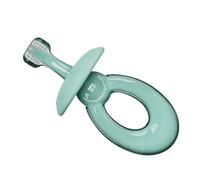 IMIKEYA Spazzolino da Denti in Silicone per Bambini Blu Forma a Funghetto 3d Tre Facce per Pulizia Dentale e Massaggio Gengive la Orale dei Piccoli