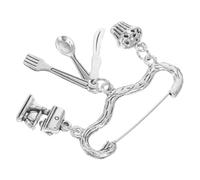 IMIKEYA Spilla Chef in Lega di Zinco Spilla Decorativa da Pasticcere Resistente e Colorata Regalo per Chi Ama Cucinare e Costume Chef per Appassionati di Dolci e Cucina