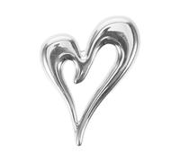 IMIKEYA Spilla da Bavero a Cuore in Metallo Leggero Spilla a Sciarpa Elegante per Donna e Uomo Accessorio Moda per Abbigliamento Formale e Casual Decorazione Raffinata per San e