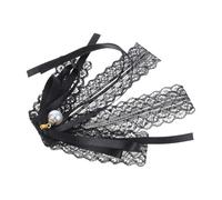 IMIKEYA Spilla Fiocco in Pizzo Nero per Donna, Elegante e Chic, Spilla Sul Retro che Non Danneggia i Vestiti, come Regalo per Parenti e Amici