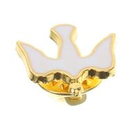 IMIKEYA Spilla smaltata dorata per accessori religiosi Pin commemorativo di fede e spiritualità per comunione battesimo e celebrazione