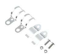 IMIKEYA Staffa di Montaggio Resistente alla Corrosione e Umidità per Motocicletta 2 Pezzi in Ferro Bianco Diametro 30-43 Mm Supporto per Luce Moto per Forcelle Anteriori