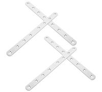 IMIKEYA Staffe dritte in acciaio inox 4 pezzi 963 X 079 X 012 Pollici Piastre angolari per mobili Riparazione interni ed esterni resistenti per fai da te