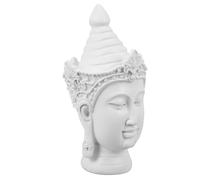 IMIKEYA Statua di Buddha in resina piccola per la decorazione di scaffalature Scultura dettagliata della testa di Buddha in stile sud-est asiatico per la casa ufficio e
