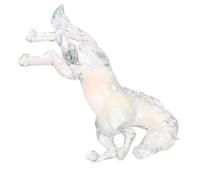 IMIKEYA Statua di cavallo di vetro artigianale statua decorativa da scrivania per ufficio e casa di buona fortuna ed energia ornamento elegante per studio e sala