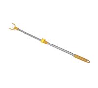 IMIKEYA Stendibiancheria telescopica regolabile in acciaio inox con sistema antiscivolo e chiusura sicura, supporto per biancheria da soffitto elegante per piccoli e uso domestico
