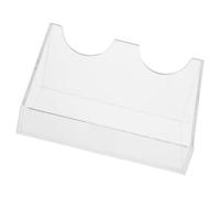 IMIKEYA Supporto Inclinato per Flaconi Sieri in Acrilico Trasparente Organizer da Laboratorio Scomparti per Bottiglie Reagenti Portaflaconi Stabile e Salvaspazio per Ricerca Scientifica e