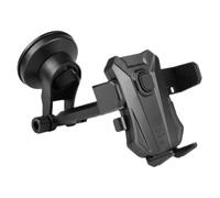 IMIKEYA Supporto per cellulare da auto con ventosa regolabile supporto per telefono e fotocamera Dash compatibile con ventilazione nera facile installazione per navigazione e chiamate a mani libere