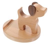 IMIKEYA Supporto per telefono cellulare in legno, design a cachi, supporto da scrivania, per camera da letto e ufficio, espositore mobile decorativo, pratico e sicuro