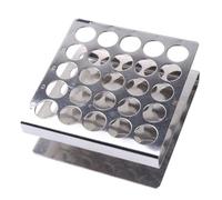 IMIKEYA Supporto per tubi di prova in acciaio inossidabile a forma di Z per laboratorio scolastico Accessorio durevole e leggero per l'organizzazione dei tubi