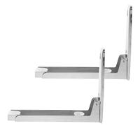 IMIKEYA Supporto telescopico in acciaio inox, 2 pezzi, supporto per microonde da parete cucina