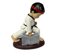 IMIKEYA Taekwondo, statuetta decorativa in resina decorativa per scrivania torta o auto, regalo per fan di arti marziali